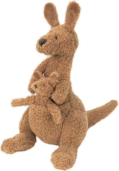 Happy horse kangourou kick peluche 24 cm - marron - peluche bébé