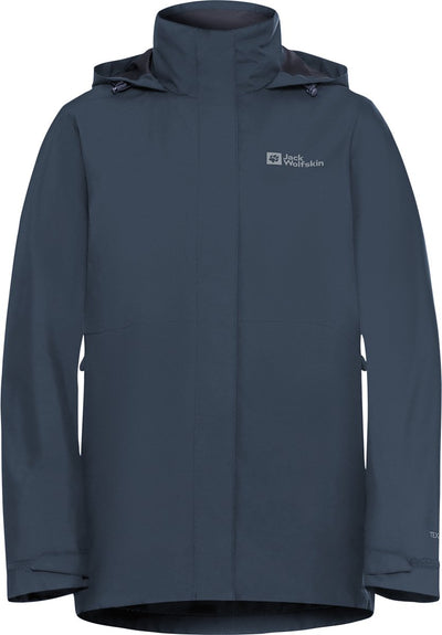 Jack wolfskin rotwand 3in1 jkt w veste outdoor femme - ciel de minuit