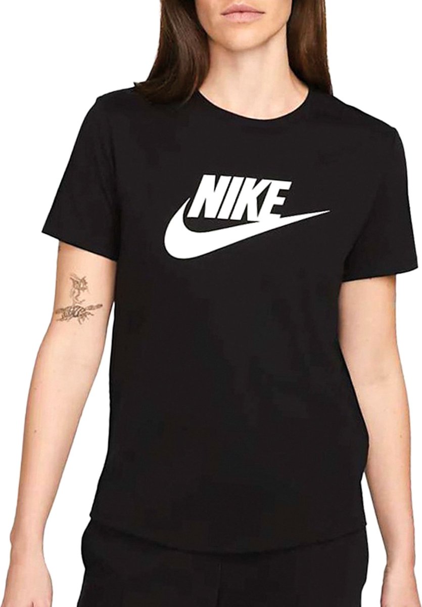 Nike w nsw tee essntl icn ftra chemise de sport pour femme - taille s