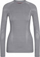 Falke Wool-Tech Longsleeve Chemise fonctionnelle à manches longues en laine à séchage rapide femme gris - taille l