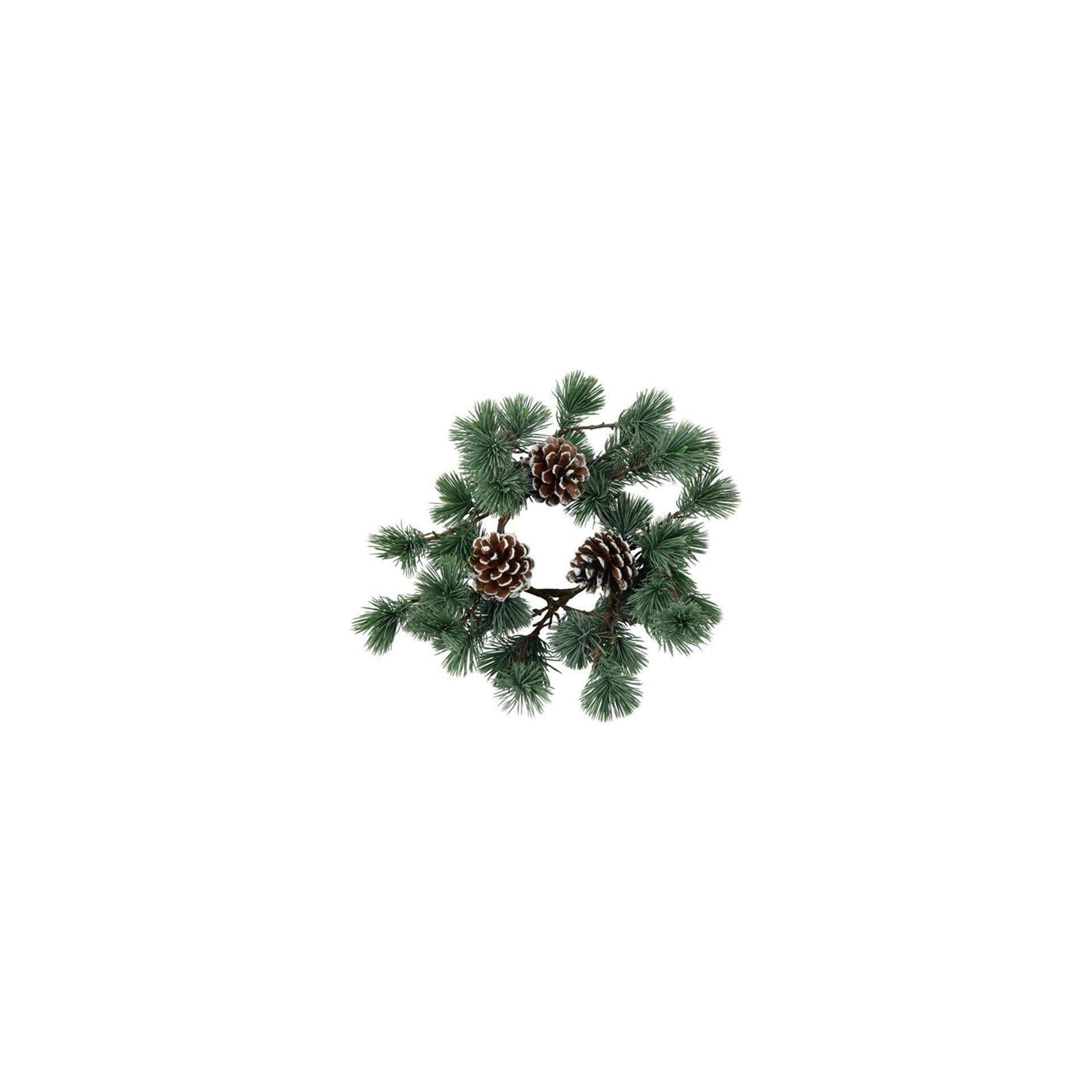 Champ de campagne couronne de champ de campagne pinus parviflora gris vert soie ø30,5x4cm