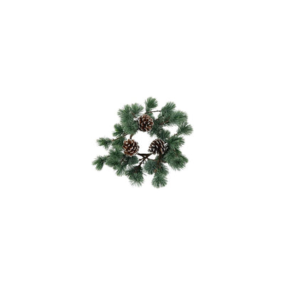 Champ de campagne couronne de champ de campagne pinus parviflora gris vert soie ø30,5x4cm