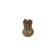 Country field country field vase ballas tulipe marron crème faïence ø14x20cm