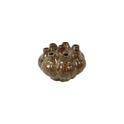 Country Field Country Field Vase Lorena Marron Crème Faïence ø25x17cm