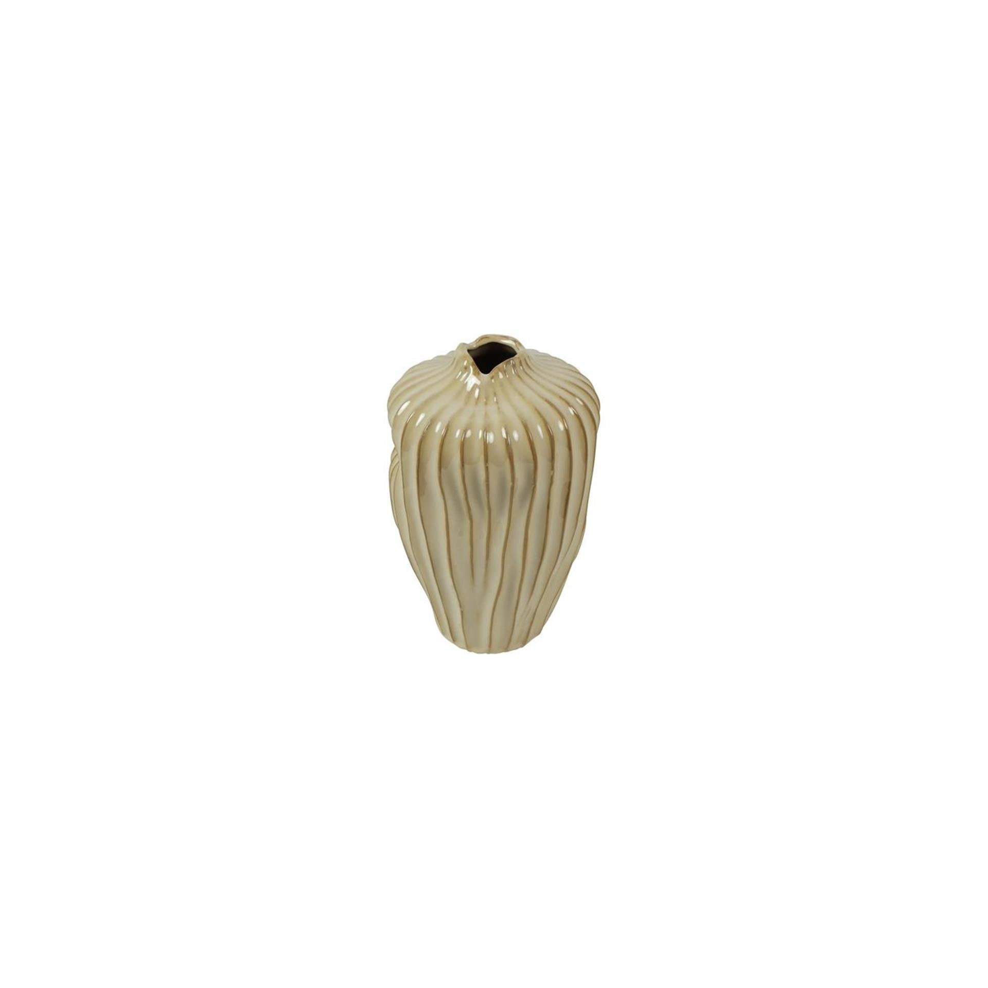 Champ pays champ pays vase haut serafin crème en céramique ø19x30cm