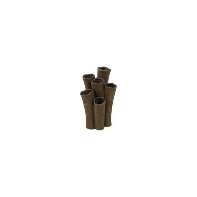 Country field vase country field enix faïence marron 12,5x9,5x20,5cm