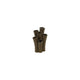 Country field vase country field enix faïence marron 12,5x9,5x20,5cm