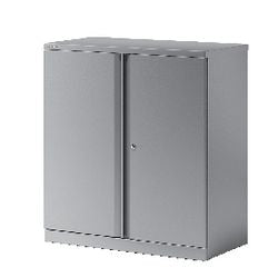 Armoire 2 portes bisley 1 étagère argent