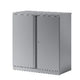 Armoire 2 portes bisley 1 étagère argent