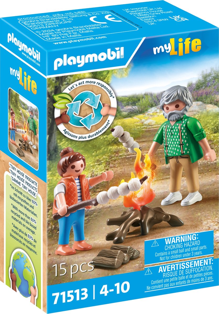 Playmobil My Life Camp Fire avec des guimauves 71513