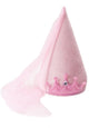 Petites aventures - chapeau cône princesse rose - chapeau en velours avec voile