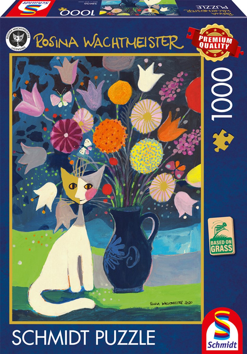 Schmidt - puzzle - chat blanc - Rosina Wachtmeister - 1000 pièces - adultes - à partir de 12 ans