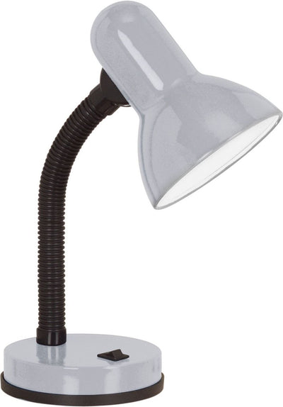 Lampe de table Eglo basic 1 lampe de bureau - e27 (excl) - 30 cm - gris argenté