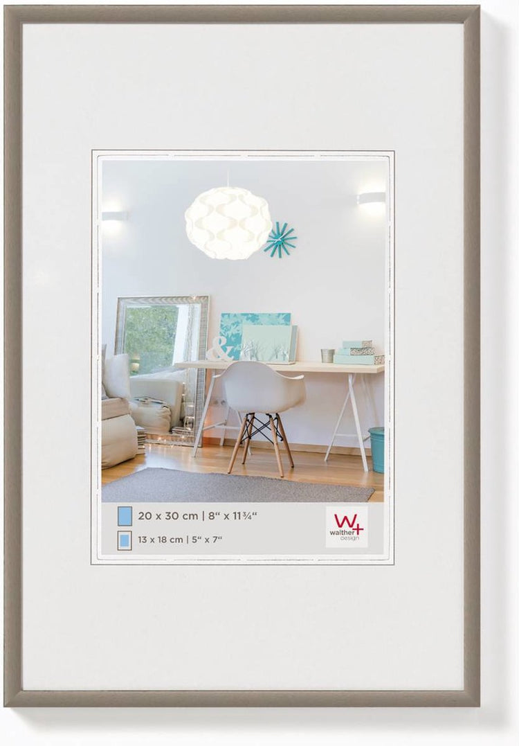 Walther new lifestyle - cadre en plastique - format photo 40x60 cm - acier