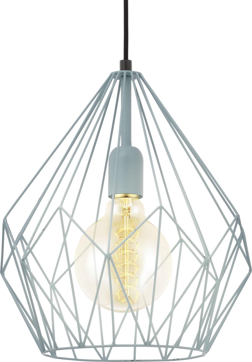 Lampe à suspension Eglo Carlton - e27 - ø 31 cm - menthe