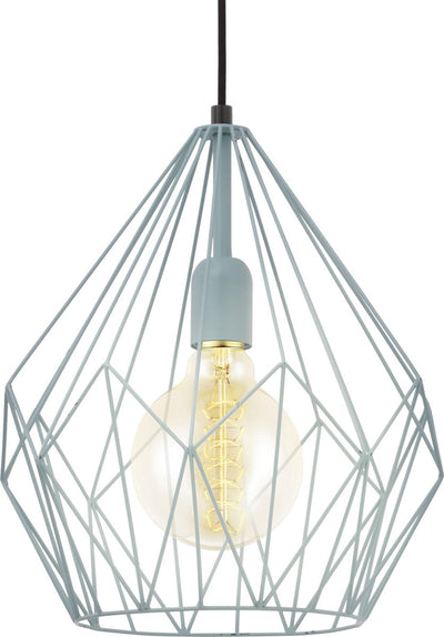 Lampe à suspension Eglo Carlton - e27 - ø 31 cm - menthe