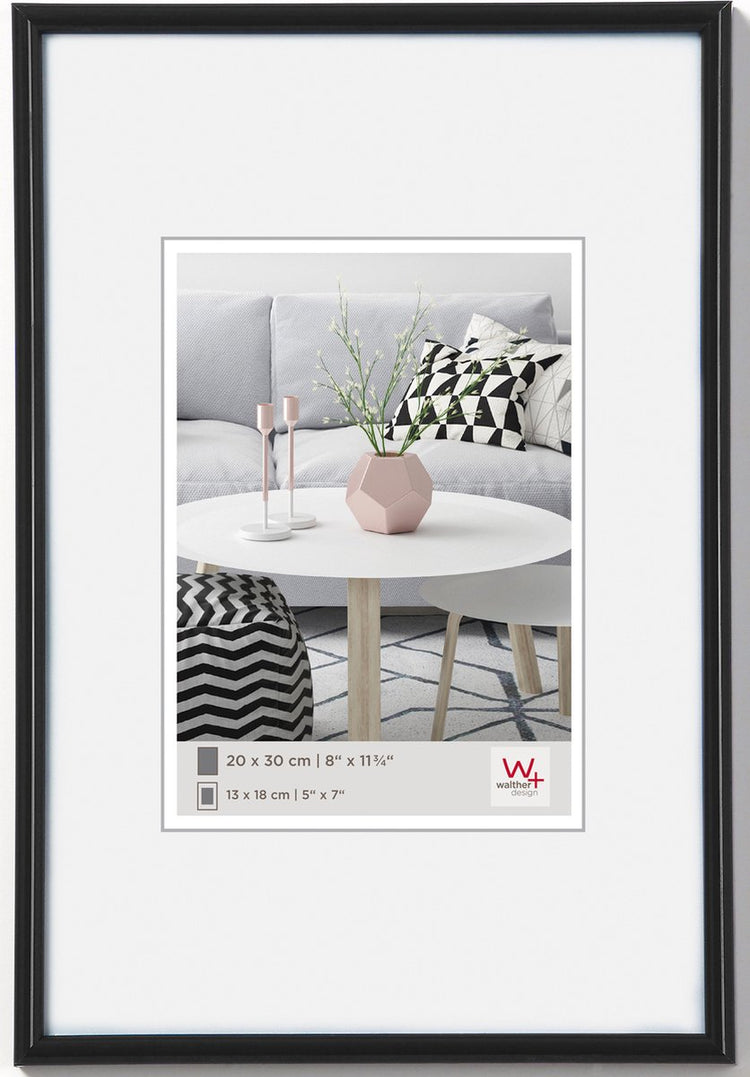 Walther Galeria - cadre en plastique - format photo 15x20 cm - noir