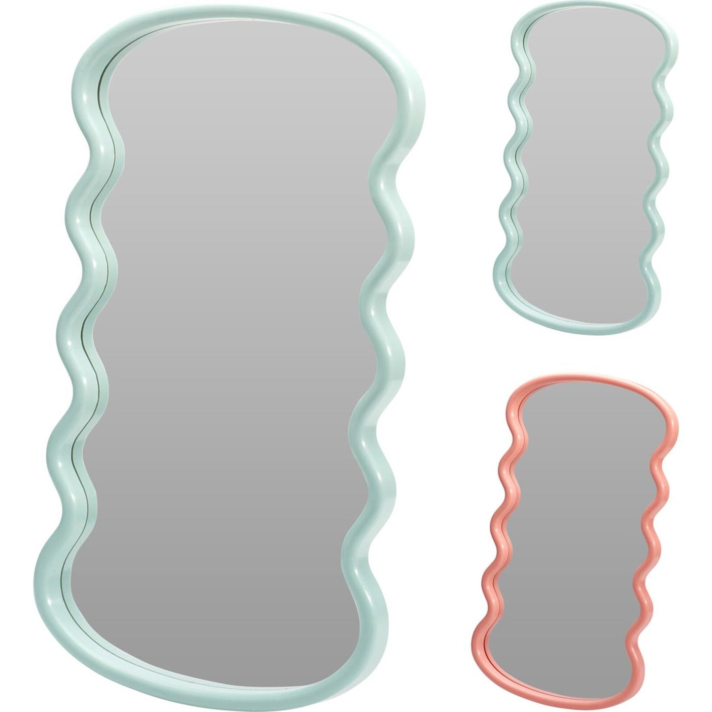 Miroir de décoration vague 55x30x2,5cm