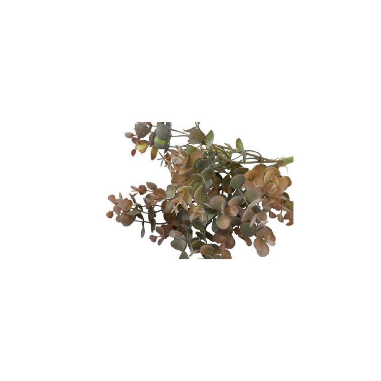 Country field countryfield bouchon de fleur artificielle eucalyptus soie marron clair ø15x33cm