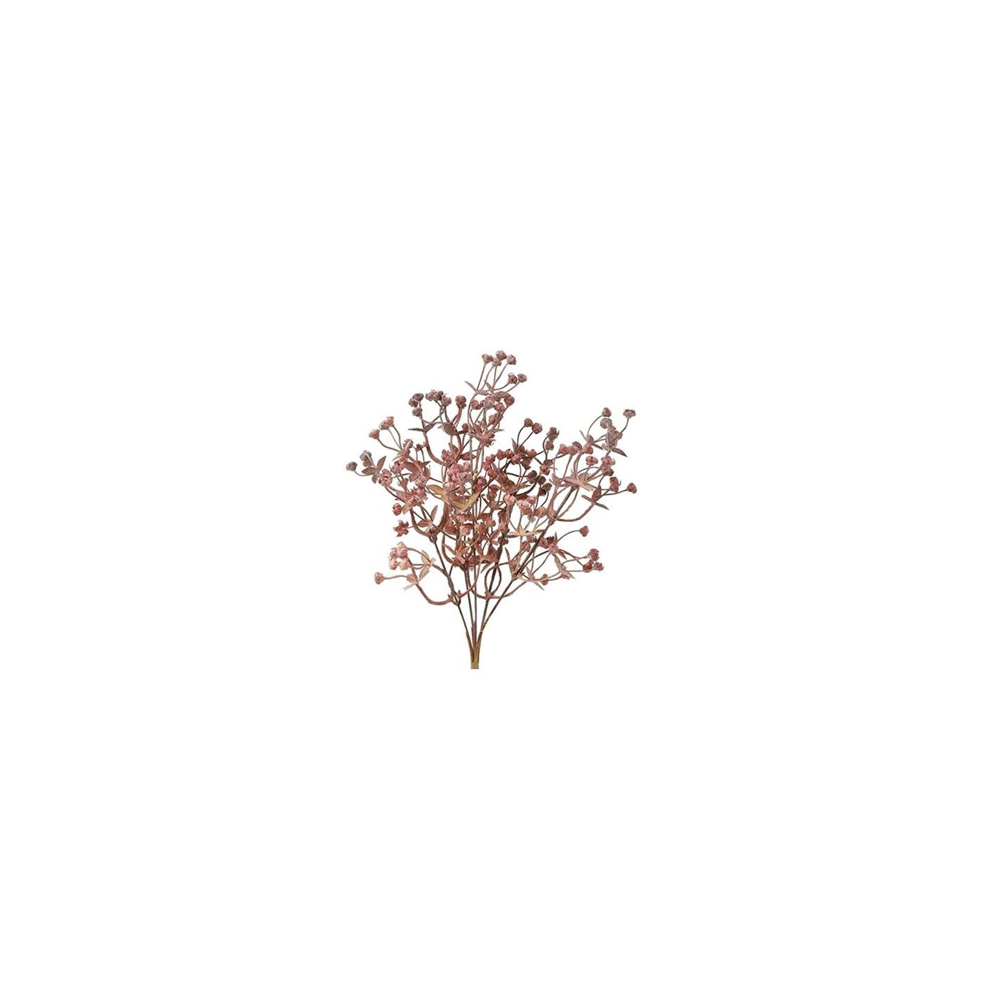 Country field countryfield bouchon de fleur artificielle exacum soie rouge ø12x31cm