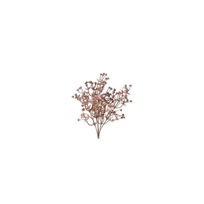 Country field countryfield bouchon de fleur artificielle exacum soie rouge ø12x31cm
