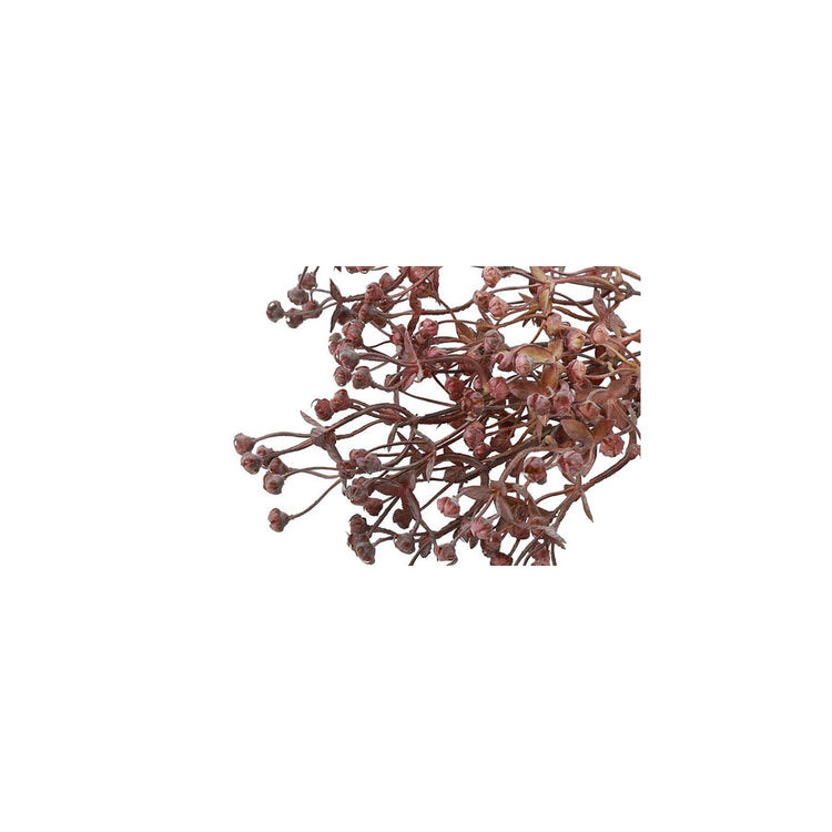 Country field countryfield bouchon de fleur artificielle exacum soie rouge ø12x31cm