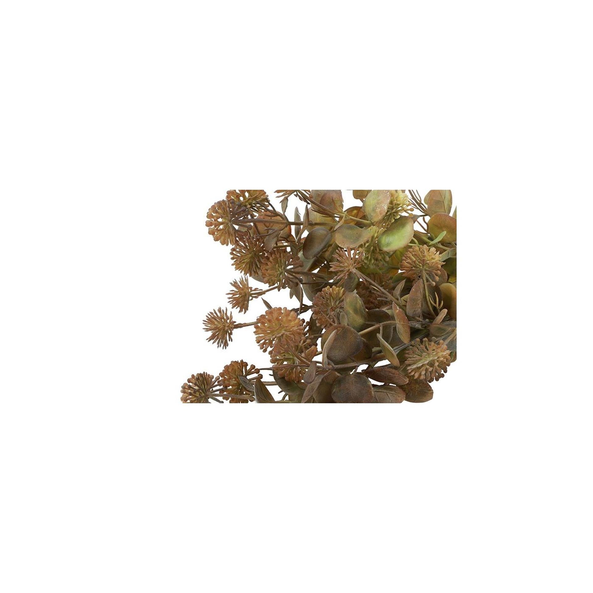 Country field countryfield bouchon de fleur artificielle acaena soie marron clair ø12x35cm