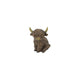 Champ de campagne statue de champ de campagne Highlander écossais marcheur assis marron polystone 8,5x6,5x10,5cm