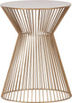 Table d'appoint Woood suus - métal - or - 46xø35