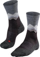 Falke tk2 chaussettes de marche en laine épaisse anti-ampoules en matériau fonctionnel hommes noir - taille 46-48