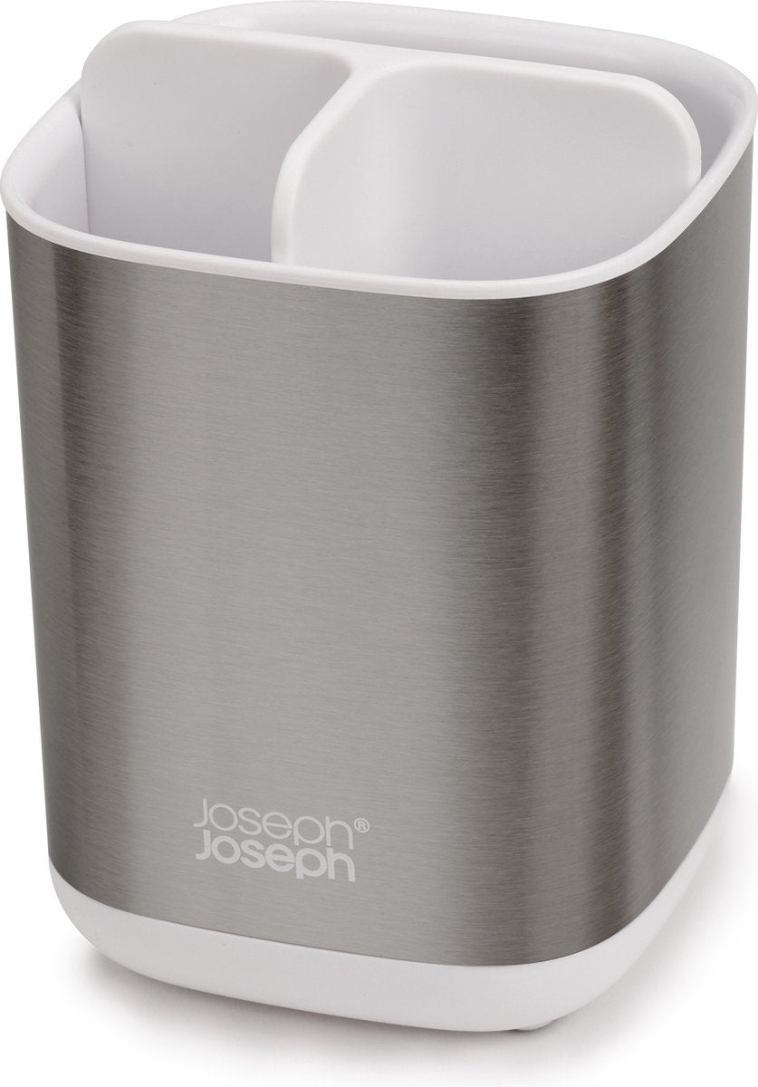 Organisateur de brosse à dents en acier Joseph Joseph Easystore - blanc -