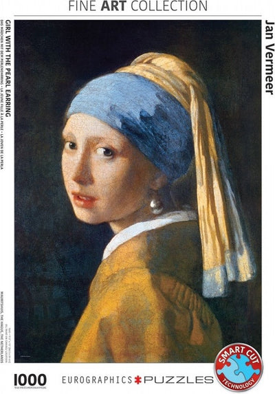 Eurographics - fille avec une boucle d'oreille en perle - jan vermeer de Delft - 1000 pièces 48×68cm (l×h) - puzzle d'art