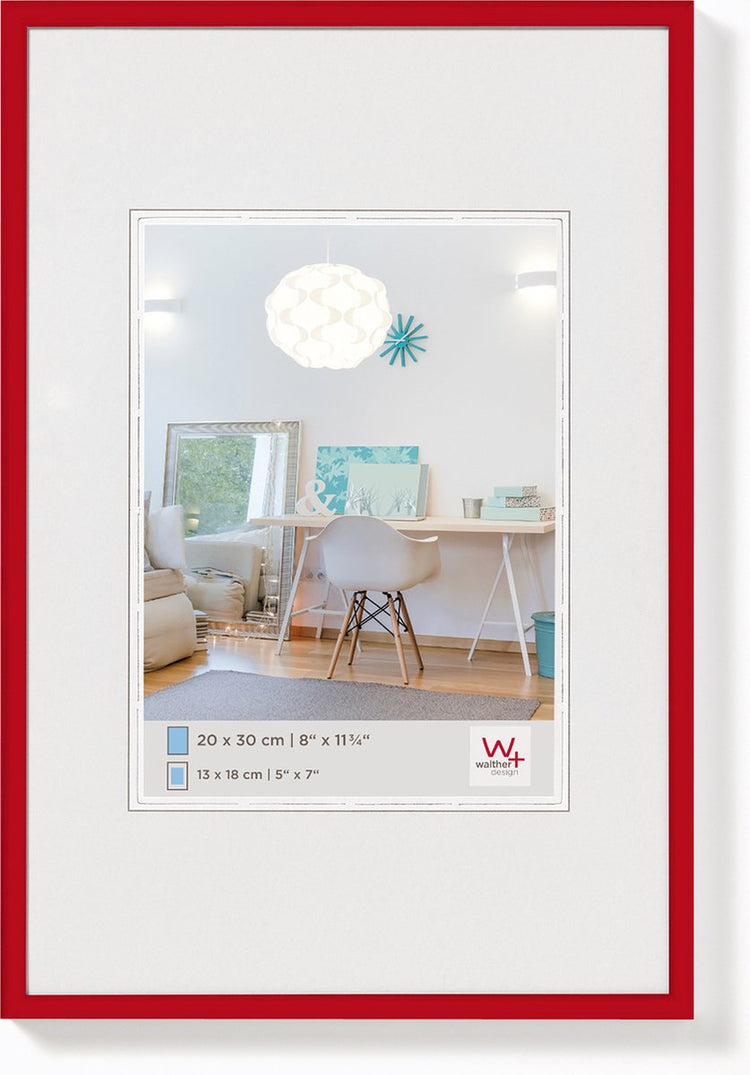 Walther new lifestyle - cadre en plastique - format photo 40x50 cm - rouge