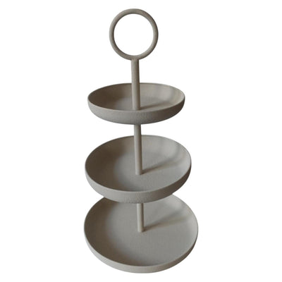 Etagere ambiance Manoir 3 couches blanc 30x30x56,5cm