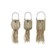 Lampe à suspension solaire Countryfield jute h15cm