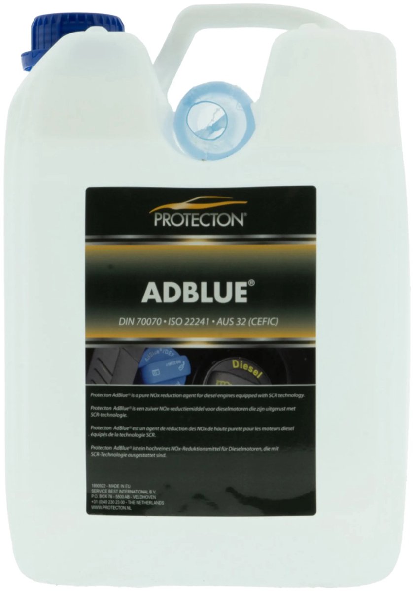 Fluide de réduction des émissions Protecton - pour véhicules diesel - réduit les émissions d'oxydes d'azote nocifs - 10 litres