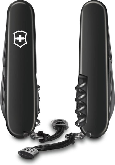 Victorinox spartiate onyx noir - couteau suisse - 12 fonctions - cellidor - coffret cadeau