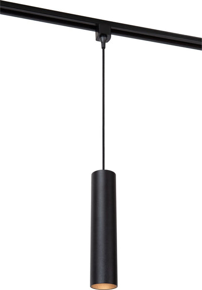 Lampe suspendue Lucide track floris - Éclairage sur rail à système monophasé - 1xgu10 - noir (extension)