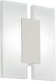 Eglo metrass 2 - applique plafonnier - 2 lumières - nickel mat - finition satinée