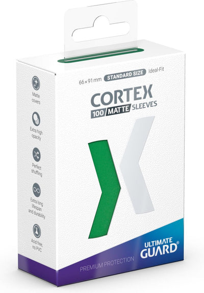 Ultimate Guard Cortex Sleeves Mat Taille Standard (100) - Vert