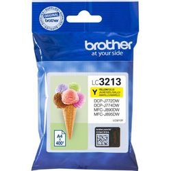 Cartouche d'encre brother lc-3213y jaune