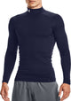 Under Armour UA CG Armour Comp Mock-Blu chemise de sport homme - marine minuit - blanc