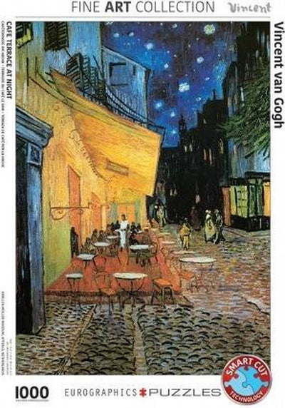 Eurographics - terrasse de café la nuit - Vincent Van Gogh - 1000 pièces 48×68cm (l×h) - puzzle d'art
