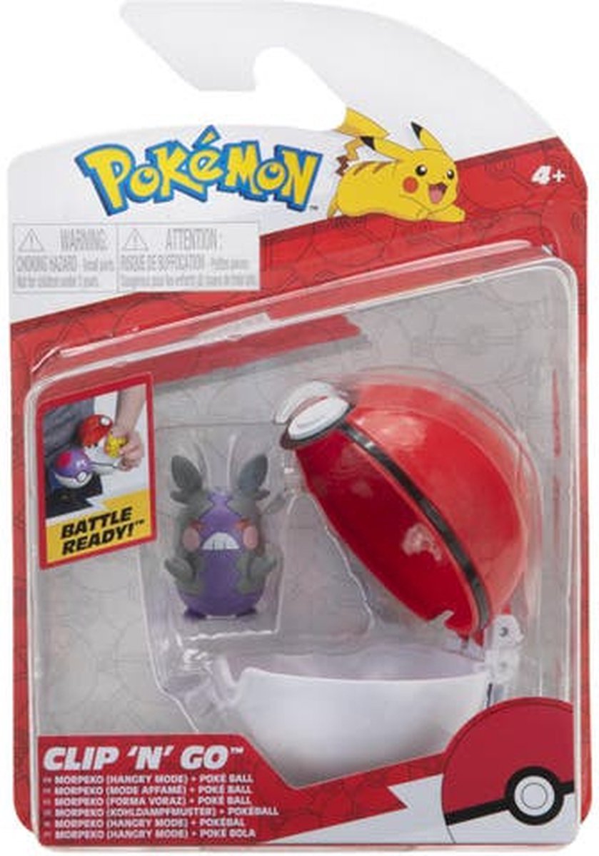 Pokémon Pokémon - Clip 'n' Go - Morpeko (mode Hangry) + Pokeball