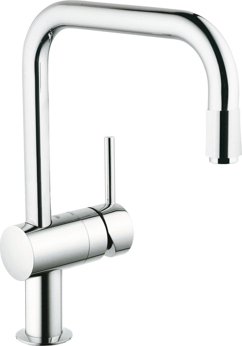 Robinet de cuisine Grohe Minta - bec en U orientable - douchette extractible - chrome - 32067000