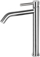 Differnz mitigeur de lavabo haut, courbé, mitigeur froid et chaud, chrome mat