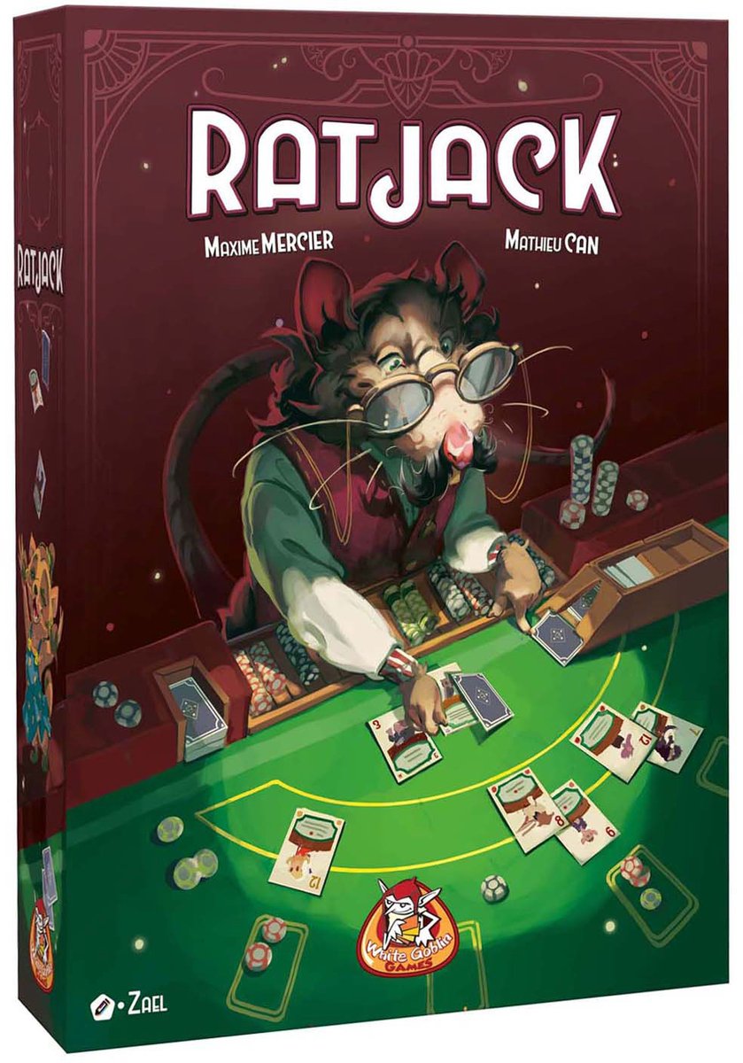 Jeux de gobelin blanc ratjack - jeu de cartes