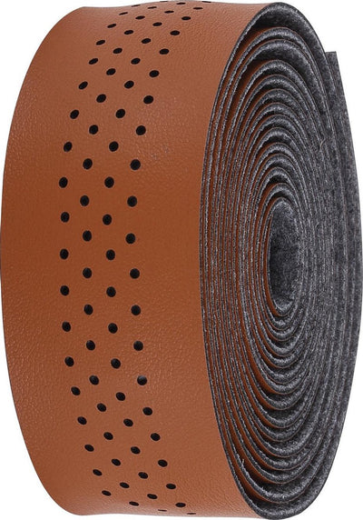 Bbb cycling guidoline vélo de course - guidoline autocollante en microfibre - longueur : 200 cm - épaisseur : 2 mm - avec capuchons de guidon - marron cognac - speedribbon bht-12