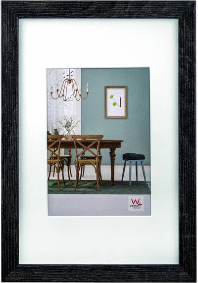Walther fiorito - cadre en bois mdf - format photo 50x60 cm - gris foncé