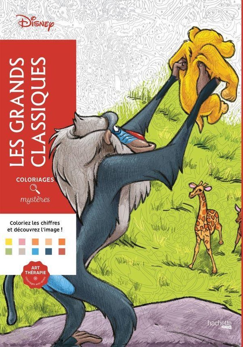 Hachette disney les grands classiques 1 - livre de coloriage pour adultes